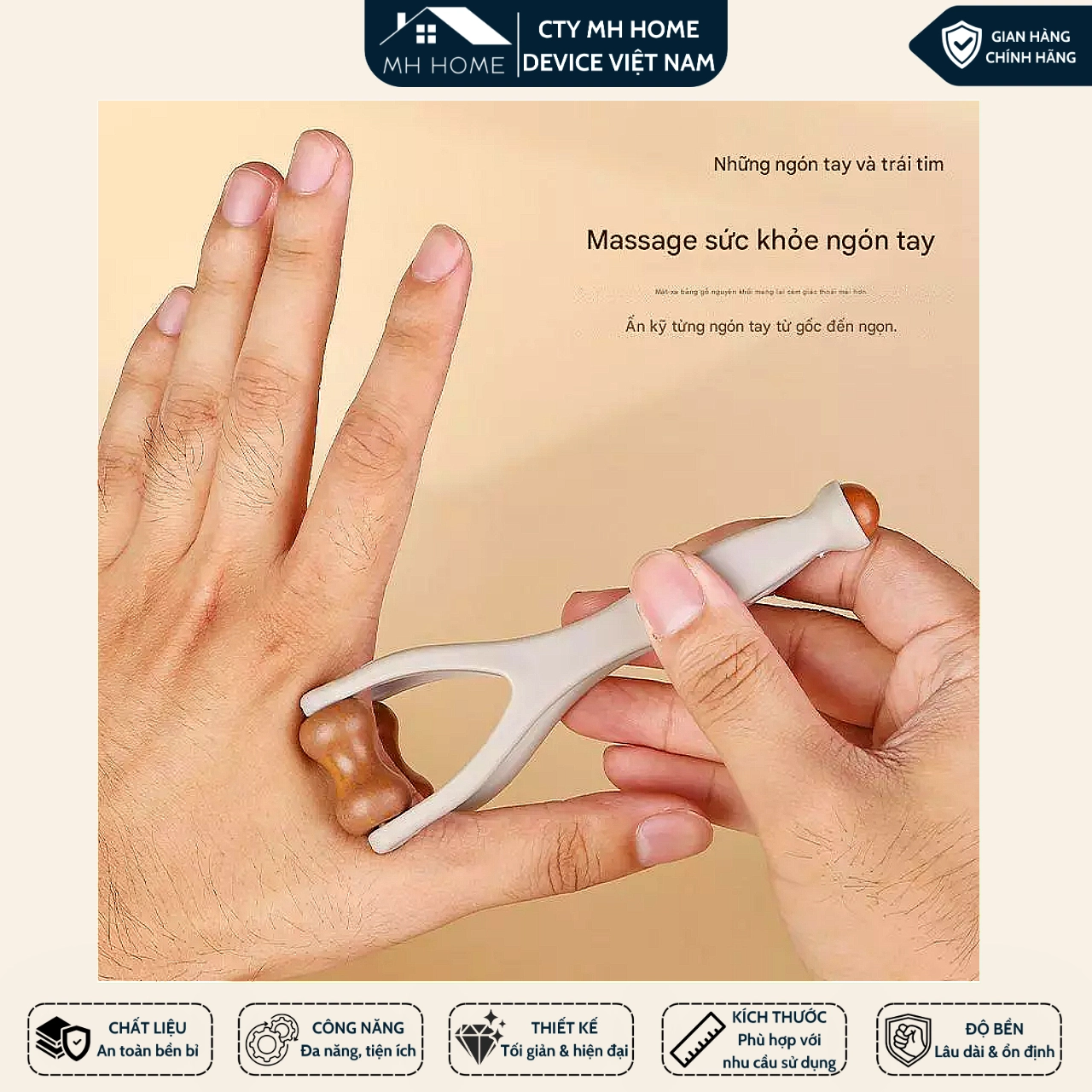 Dụng cụ mát xa ngón tay trị liệu bấm huyệt để giảm cơ Massage kinh tuyến để cải thiện tuần hoàn máu